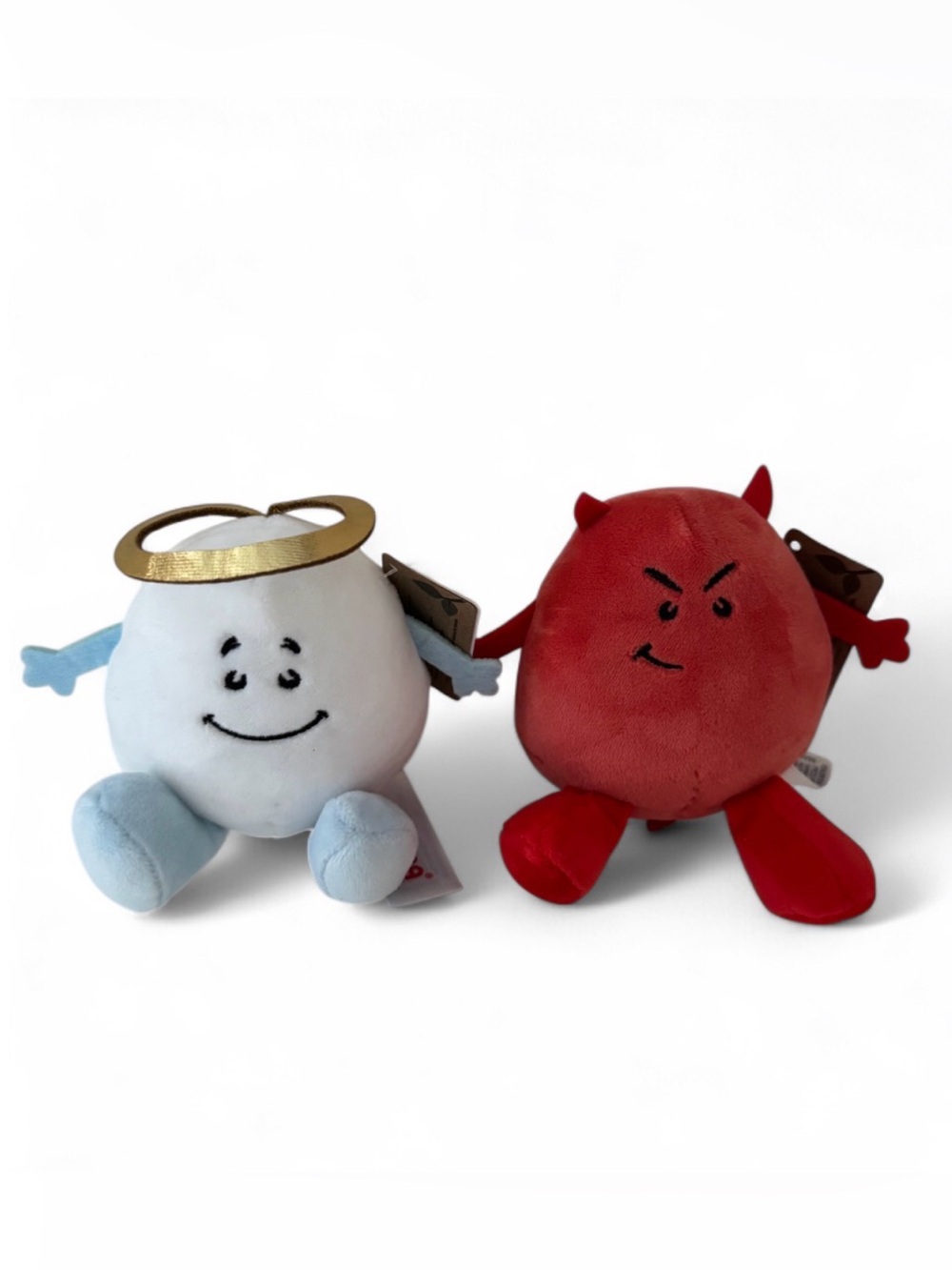 EggSpressions Mini Plush Lot of 2 Good Egg & Deviled Egg Toy 3”
